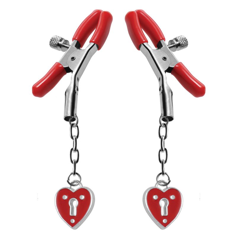 A00814 HeartPadlockClamps red MAIN